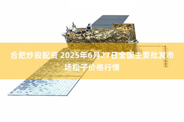 合肥炒股配资 2025年6月27日全国主要批发市场松子价格行情