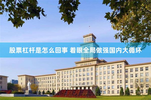 股票杠杆是怎么回事 着眼全局做强国内大循环